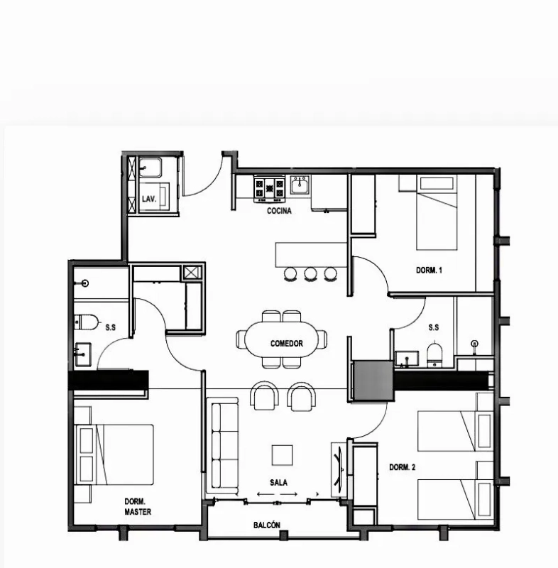 Zona 10 • Apartamento en Venta • Edificio Atarah • 3 habitaciones • 2 baños • 2 parqueos